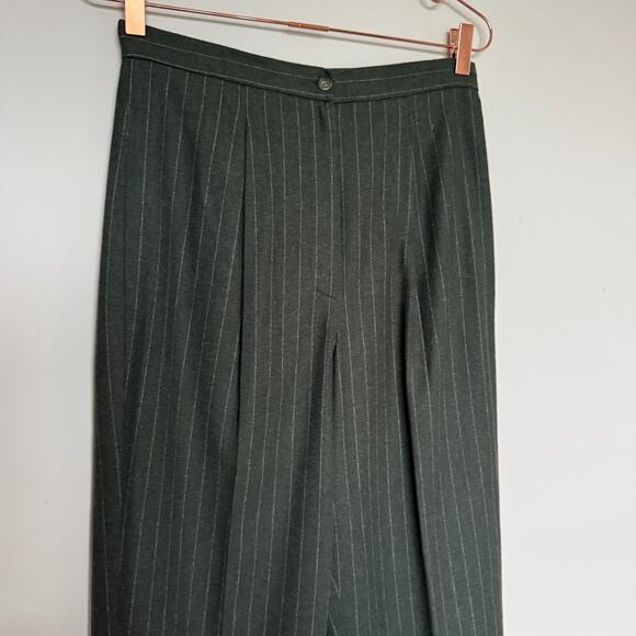 Saks Fifth Avenue Folio Women Blazer Set 6 Wool Two Piece Stripe Corpcore Office - Picture 8 of 10